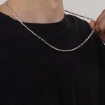 Ezüst nyaklánc férfiaknak, 55 cm