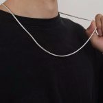 Ezüst nyaklánc férfiaknak, 60 cm