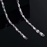 Ezüst nyaklánc férfiaknak, 55 cm