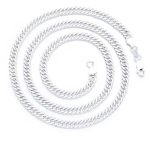 Ezüst nyaklánc férfiaknak, 55 cm