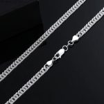 Ezüst nyaklánc férfiaknak, 60 cm