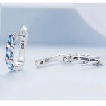 Silberohrringe, geflochten