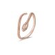 Silberring, Schlange, Roségold