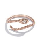 Silberring, Schlange, Roségold