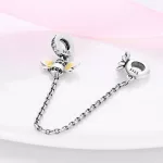 Silberanhänger mit Sicherheitskette, Bienenstock