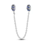 Silberanhänger mit Sicherheitskette, Stern