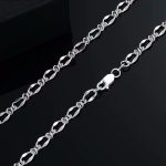 Ezüst nyaklánc férfiaknak, 60 cm