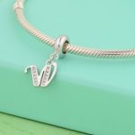 Silberanhänger, Buchstabe W