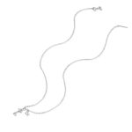 Silberne Halskette mit Schlüsselanhänger