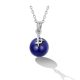 Silberne Halskette mit Lapislazuli-Anhänger