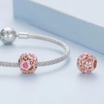 Silberanhänger, Blumenperle