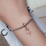 Silberanhänger, Rose, Roségold