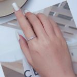 Silberner Damenring mit Herz, Größe 7