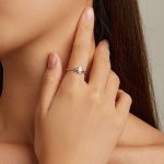 Silberring, Opal, Größe 6