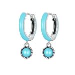 Silberohrringe mit Türkis