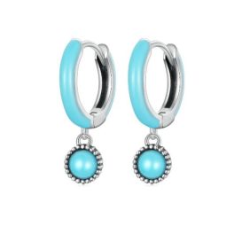 Silberohrringe mit Türkis