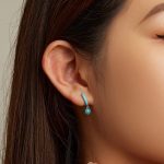 Silberohrringe mit Türkis