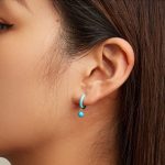 Silberohrringe mit Türkis