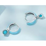 Silberohrringe mit Türkis