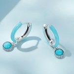 Silberohrringe mit Türkis