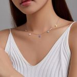 Ezüst nyaklánc őrző szemekkel