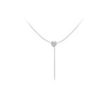 Silberne Halskette mit Herzanhänger