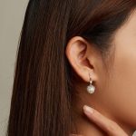 Silberohrringe, Blumenperlen