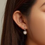 Silberohrringe, Blumenperlen