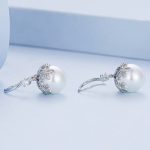 Silberohrringe, Blumenperlen