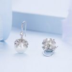 Silberohrringe, Blumenperlen