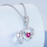 Silberanhänger, zu öffnendes Herz