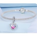 Silberanhänger, zu öffnendes Herz