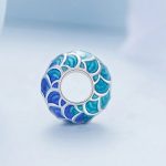 Silberanhänger, blaue Perle