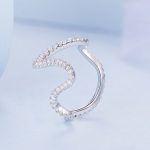 Silberring, abstrakt, Größe 6