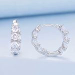 Ezüst fülbevaló cirkóniummal