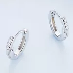 Silberner Ohrring-Ohrstecker