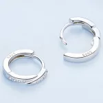 Silberner Ohrring-Ohrstecker