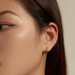 Silberner Ohrring-Ohrstecker