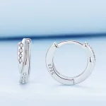 Silberner Ohrring-Ohrstecker