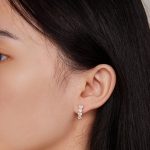 Silberne Ohrringe, U-förmig