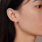 Silberne Ohrringe, U-förmig