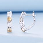 Silberne Ohrringe, U-förmig