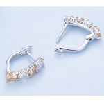 Silberne Ohrringe, U-förmig