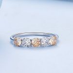 Silberner Verlobungsring, Damen, Größe 7