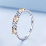 Silberner Verlobungsring, Damen, Größe 6