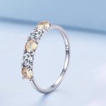 Silberner Verlobungsring, Damen, Größe 6