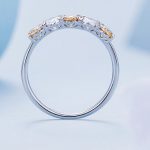 Silberner Verlobungsring, Damen, Größe 6