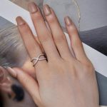 Silberring, doppelt, Größe 6