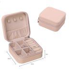 Schmuckkästchen für Charms, Ringe, Armbänder, Ketten, tragbar, rosa