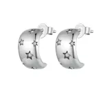 Silberohrringe, Mond
